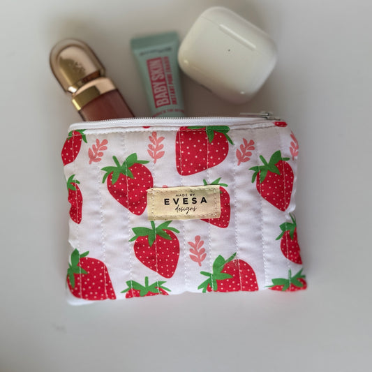 Candy Cane & Gingham Mini Pouch