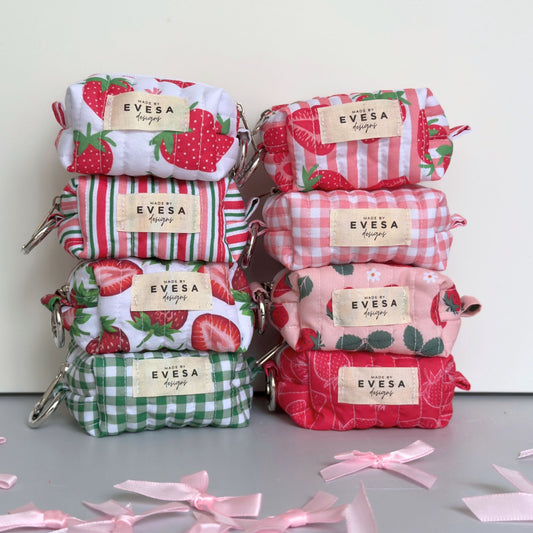 Rosa Strawberry Keychain Coin Pouch