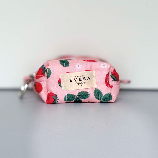 Sweet Strawberry Keychain Coin Pouch