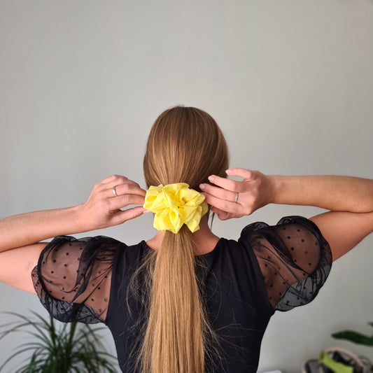 Sunny Satin Scrunchie
