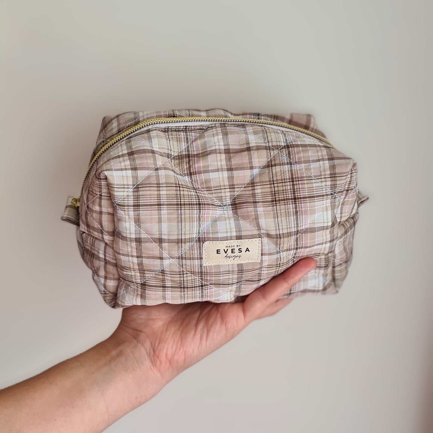 Cappuccino Carry All Makeup bag