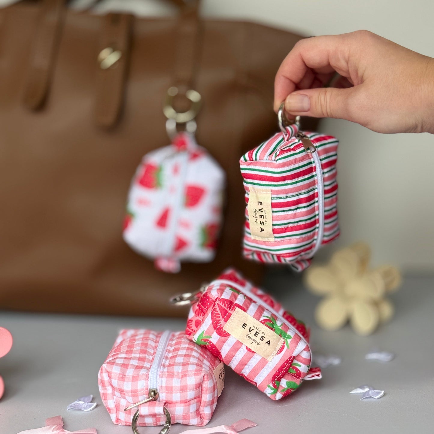 Keychain Pouch PDF Pattern - Downloadable Pattern with Instructions