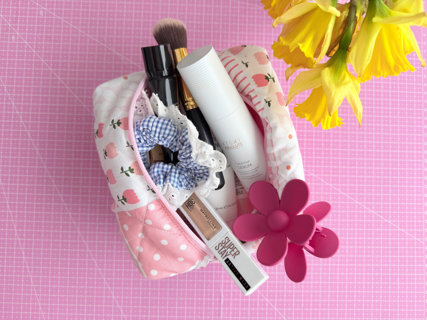 Makeup Bag PDF Pattern - Downloadable Pattern with Instructions