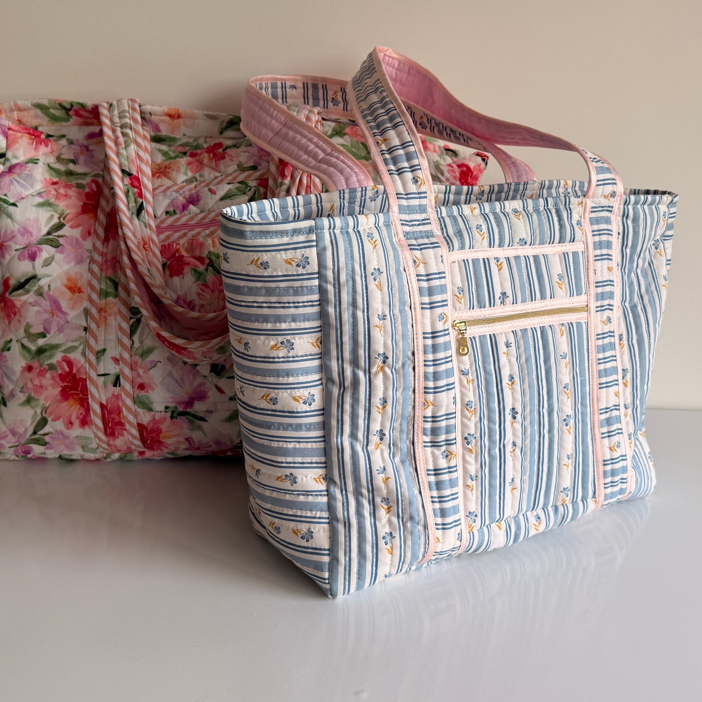 LILA Tote Bag PDF Pattern 2 sizes - Instant Download Pattern with Instructions