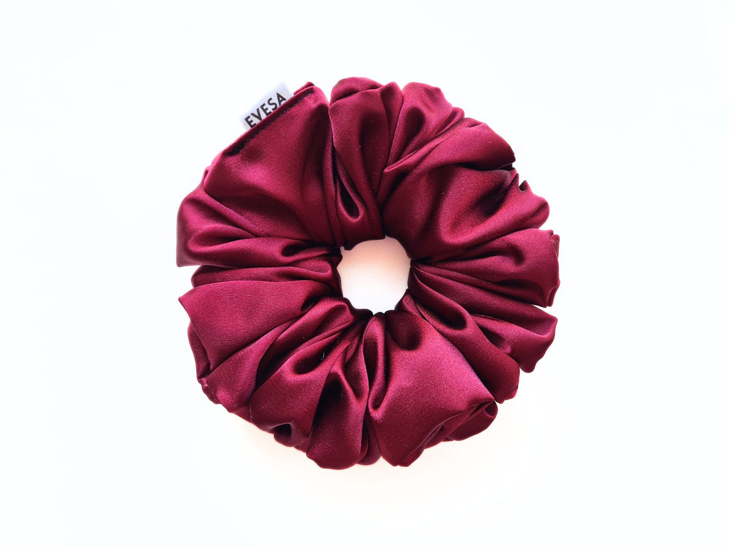 Red Satin Scrunchie